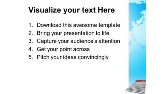 Stairway To Business Strategy Teamwork PowerPoint Templates Ppt Backgrounds For Slides 0213