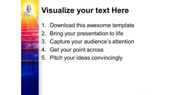 Stairway To Heaven Metaphor PowerPoint Templates And PowerPoint Themes 0712