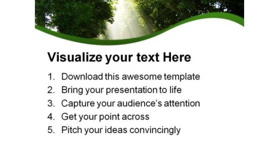 Stairway To Heaven Nature PowerPoint Templates And PowerPoint Backgrounds 0811