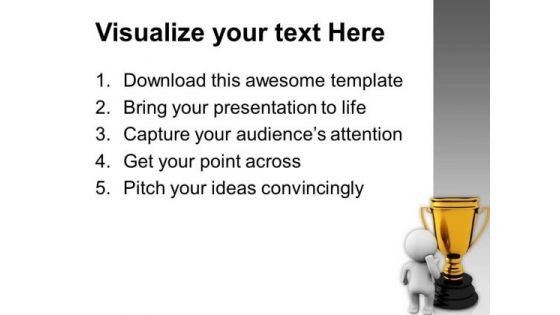 Stand For Winning Position PowerPoint Templates Ppt Backgrounds For Slides 0813
