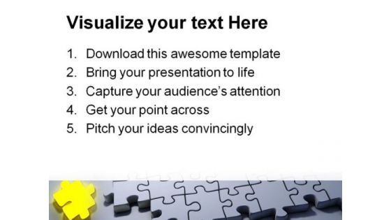 Stand Out Puzzle Shapes PowerPoint Templates And PowerPoint Backgrounds 0711