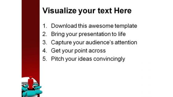 Standing Out Leadership PowerPoint Themes And PowerPoint Slides 0711