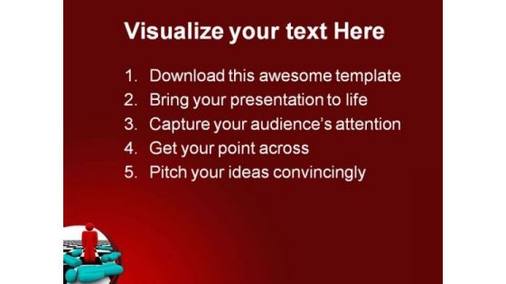 Standing Out Leadership PowerPoint Themes And PowerPoint Slides 0711