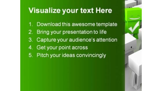 Standing Out Metaphor PowerPoint Templates And PowerPoint Backgrounds 0511