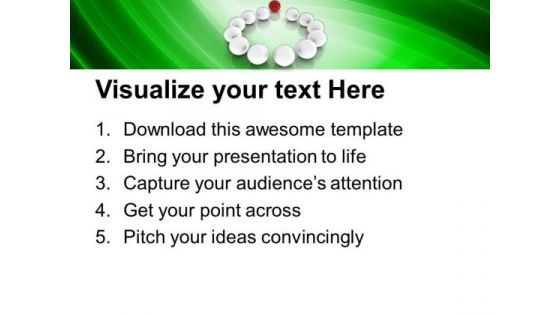 Standing Out Of The Crowd Business Concept PowerPoint Templates Ppt Backgrounds For Slides 0213