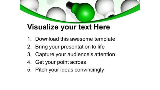 Standout Bulb Leadership PowerPoint Templates And PowerPoint Themes 0712