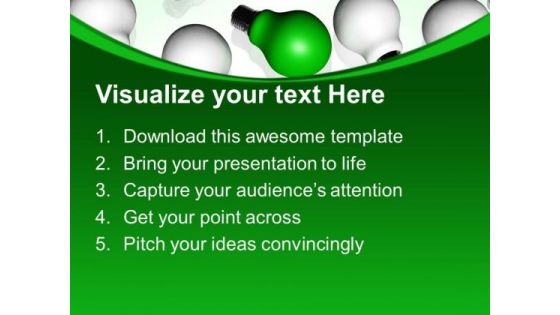 Standout Bulb Leadership PowerPoint Templates And PowerPoint Themes 0712