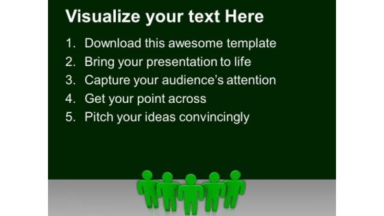 Stands Together Teamwork PowerPoint Templates And PowerPoint Themes 1112
