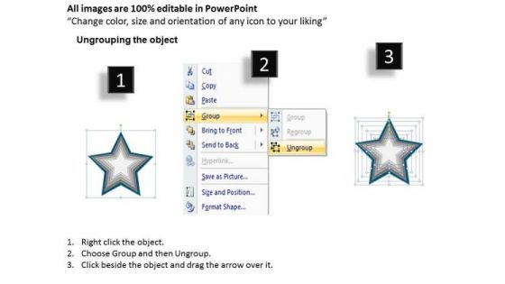 Star Shaped Interconnected 6 Factors Ppt Business Continuity Plan Template PowerPoint Slides