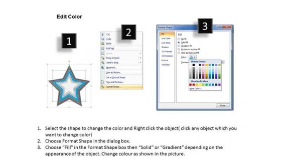 Star Shaped Interconnected 6 Factors Ppt Business Plan Outline PowerPoint Templates