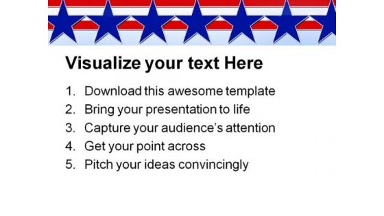 Stars And Stripes Abstract Background PowerPoint Themes And PowerPoint Slides 0811