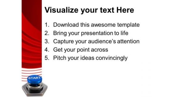 Start Button Leadership Business PowerPoint Templates Ppt Backgrounds For Slides 1112