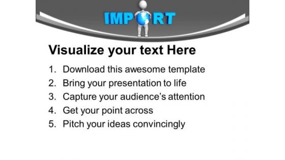 Starting Import Business Information PowerPoint Templates Ppt Backgrounds For Slides 0313