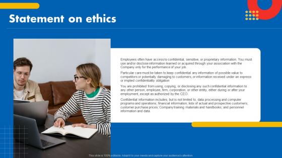 Statement On Ethics Guide To Designing A Staff Handbook Inspiration Pdf