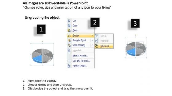 Statistical Pie Diagram 6 Stages Simple Business Plan Templates PowerPoint Slides