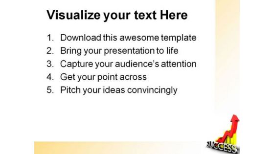 Statistics Graph With Success Business PowerPoint Templates And PowerPoint Backgrounds 0811