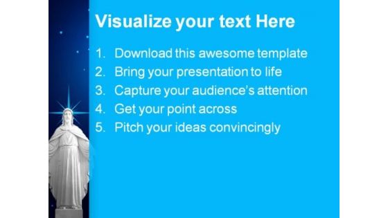 Statue Of Jesus01 Religion PowerPoint Themes And PowerPoint Slides 0811