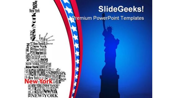Statue Of Liberty Americana PowerPoint Templates And PowerPoint Backgrounds 0311