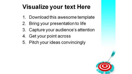 Stay On The Target Business PowerPoint Themes And PowerPoint Slides 0511