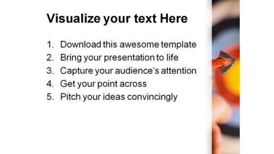 Steady Aim Success PowerPoint Themes And PowerPoint Slides 0611
