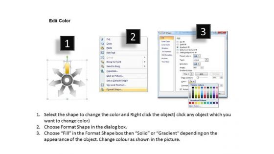 Steady Way To Represent 7 Diverging Step Relative Circular Arrow Chart PowerPoint Templates