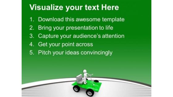 Steering And Wheels On Credit Card PowerPoint Templates Ppt Backgrounds For Slides 0713