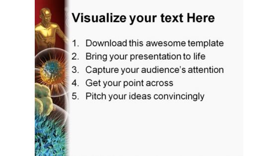 Stem Cells Medical PowerPoint Template 0910