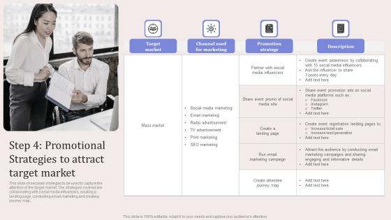 Step 4 Promotional Strategies To Attract Target Virtual Event Promotion To Capture Formats Pdf
