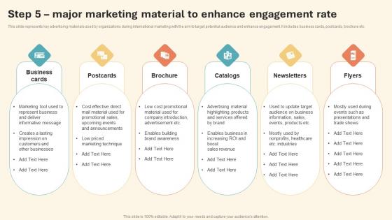 Step 5 Major Marketing Material To Enhance International Marketing Strategy Rules Pdf