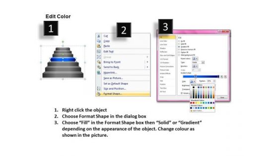 Step Diagram For PowerPoint With Editable Stairs