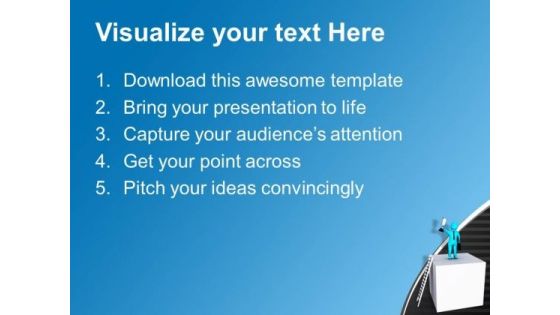 Step Forward And Win Business Race PowerPoint Templates Ppt Backgrounds For Slides 0713