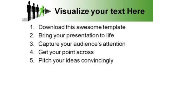 Step Out Of Line Business PowerPoint Themes And PowerPoint Slides 0811