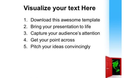 Step Towards The New Opportunities Globe PowerPoint Templates Ppt Backgrounds For Slides 0813