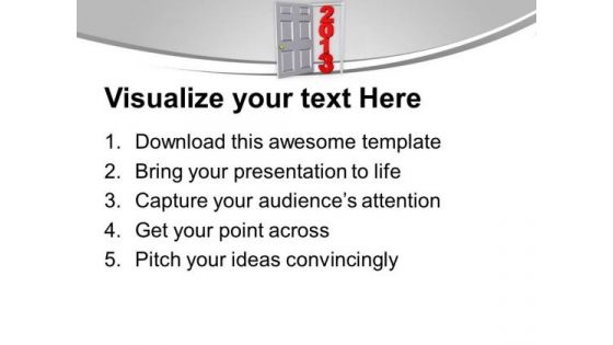 Stepping Through Door Into Finance PowerPoint Templates Ppt Backgrounds For Slides 0413