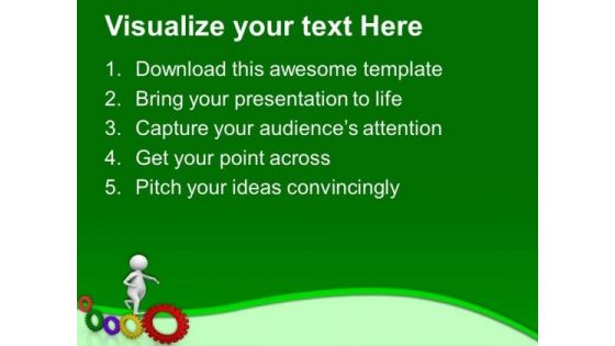 Stepping Towards Mechanical Development PowerPoint Templates Ppt Backgrounds For Slides 0513
