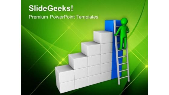 Stepping Towards Success In Business PowerPoint Templates Ppt Backgrounds For Slides 0613