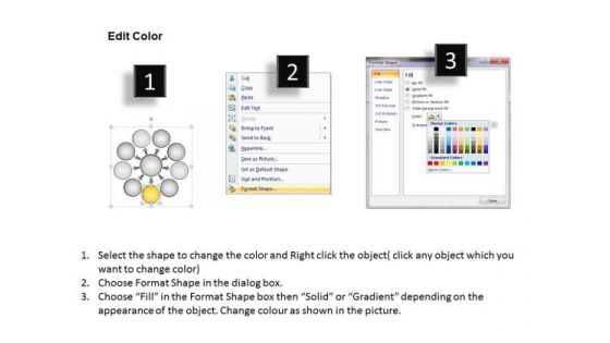 Steps Diverging Concepts Leading To One Issue Circular Flow Arrow Chart PowerPoint Templates