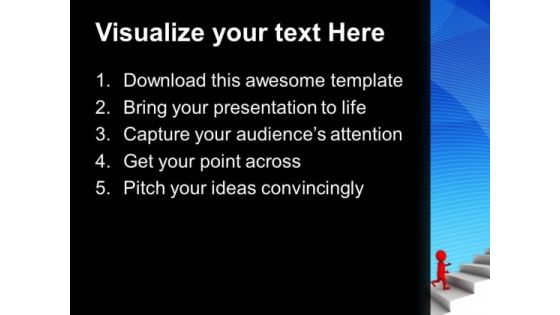 Steps Moving Towards Success PowerPoint Templates Ppt Backgrounds For Slides 0513