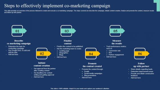 Steps To Effectively Implement Co Marketing Market Expansion Tactic Infographics Pdf Steps To Effectively Implement Co Marketing Market Expansion Tactic Infographics Pdf