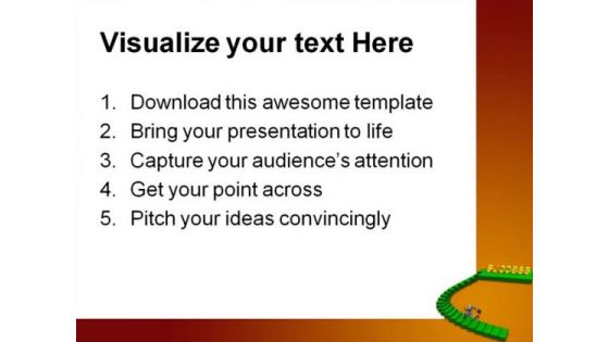 Steps To Success Business PowerPoint Themes And PowerPoint Slides 0811