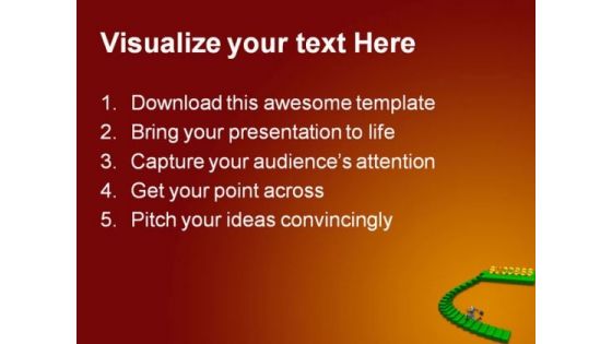 Steps To Success Business PowerPoint Themes And PowerPoint Slides 0811