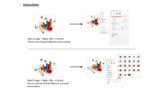 Stock Photo 3d Bar Graph For Business Data Growth Image Graphics For PowerPoint Slide