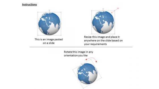 Stock Photo 3d Binary Globe Design PowerPoint Slide