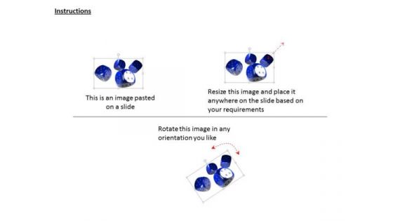 Stock Photo 3d Blue Glossy Dices Strategy PowerPoint Slide