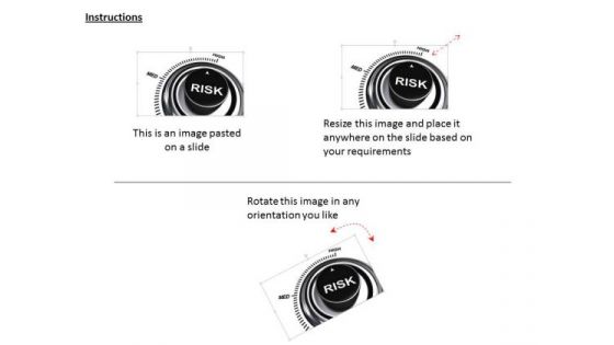 Stock Photo 3d Button With Risk Text For Business PowerPoint Slide