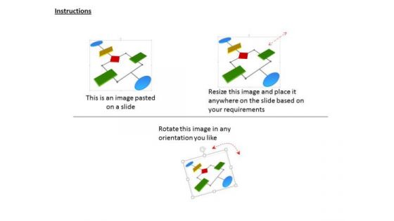 Stock Photo 3d Chart With Six Stages PowerPoint Slide