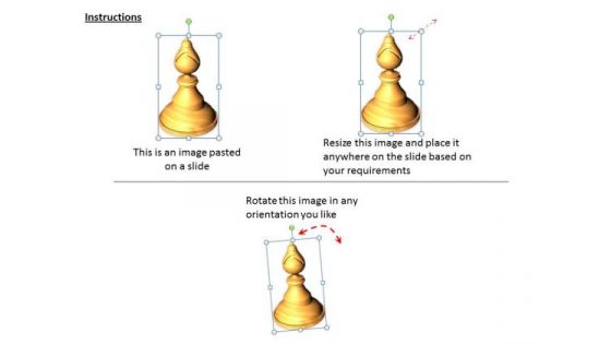Stock Photo 3d Chess Camel Pawn Game PowerPoint Slide