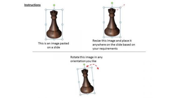 Stock Photo 3d Chess King Graphic Design PowerPoint Template