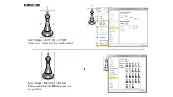 Stock Photo 3d Chess King On White Background PowerPoint Slide
