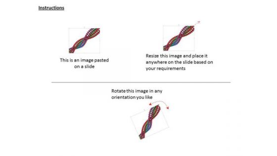 Stock Photo 3d Colored Dna Design For Genetic Study PowerPoint Slide